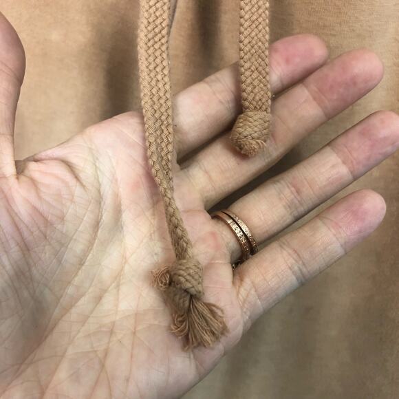 American Eagle Aerie Velour Flare Sweat Pants High Waist Tan Small Long - Picture 7 of 8